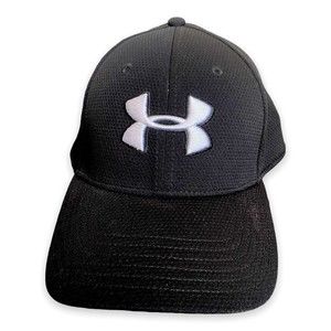 Under Armour Baseball Cap Hat Classic Fit Men's Size L/XL Black White Golfing UA